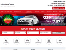 Tablet Screenshot of lafontainetoyota.com